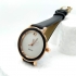 Reloj elegante negro de pulsera analógico para mujer, regalo de moda.