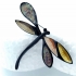 Broche de mujer con forma de libélula con tonos tierra par regalar.