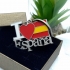 Llavero con mensaje I love España con bandera