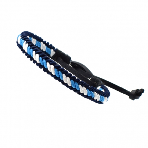 Pulsera azul y blanca de la bandera Argentina, Galicia, Belgrano, Honduras, Guatemala, Nicaragua, Celta