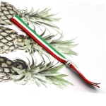 Pulsera bandera del País Vasco , brazalete Italia, de tela con cierre ajustable.