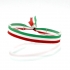 Pulsera bandera del País Vasco , brazalete Italia, de tela con cierre ajustable.