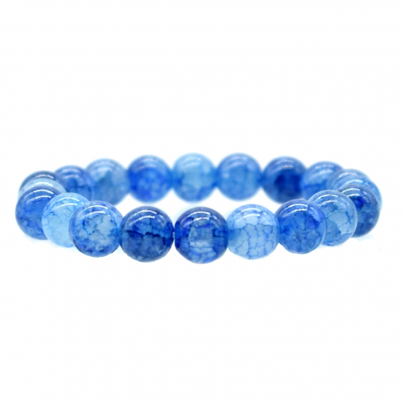 Pulsera de mujer de accesorios de cristal azul