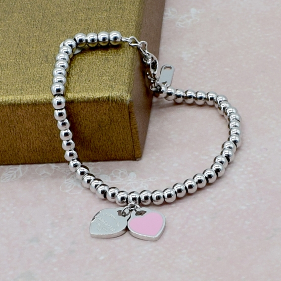 Pulseras bañadas en plata de ley 925, brazaletes plata primera ley, para mujer, con cadena, original y moderna, juvenil.