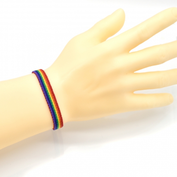 BDM Pulsera Orgullo Gay, LGTBI, Lesbianas, Trans y Arcoiris. Elegir medida