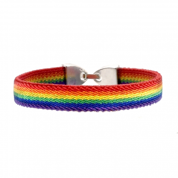 BDM Pulsera Orgullo Gay, LGTBI, Lesbianas, Trans y Arcoiris. Elegir medida
