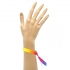Pulsera de tela multicolor con bandera LGTBI para hombre y mujer, ajustable.