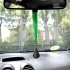 Colgante espejo retrovisor de coche de la Virgen del Roció con cinta verde o roja.