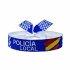 Pulsera de policía local y municipal España, pulsera opositor de tela para hombre ajustable. Regalos policia.