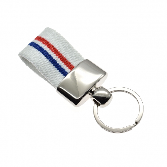Llavero bandera Francia, porta llaves de tela, llaveros futbol, hombre y mujer, llaves coche y casa.