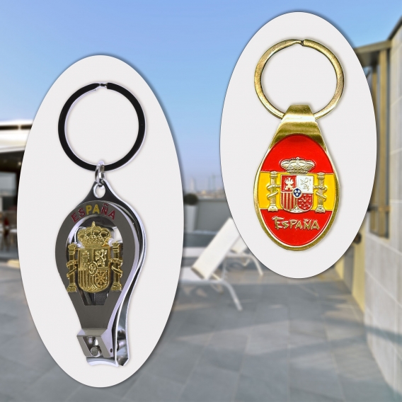 Llavero ovalado para llaves original de España