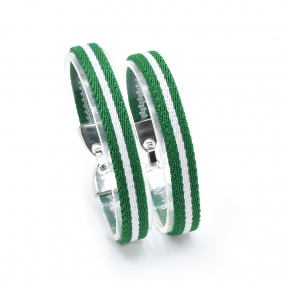 Pulsera y llavero Bandera Andalucía, cinta elástica, llavero Andaluza, para hombre y mujer.