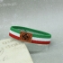 Pulsera de italia, bandera y pulsera pais vasco, italiana de tela tejida entrelazada