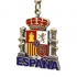 Llavero con la bandera España, metálico para hombre o mujer.