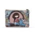 Monederos de tela, cartera pequeña con cremallera, billetero dibujos animados, mujer y niña.