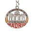 Llavero de matrícula de Madrid con monumentos de la ciudad para hombre y mujer