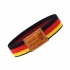 Pulsera de Alemania con los colores de la bandera, brazalete aleman elastico con sello de cuero