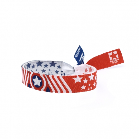 Pulsera de USA, cinta Estados Unidos, bandera EE.UU, Brazaletes dia independencia, pulsera ajustable para hombre y mujer.