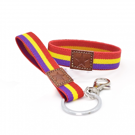Pulsera bandera de la república. Segunda republica española, sin cierre y elástica para hombre y mujeres, medidas 18-20 cm.