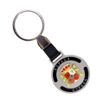 Llavero con la bandera España, metálico para hombre o mujer.