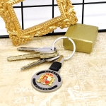 Llavero con la bandera España, metálico para hombre o mujer.