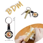 Llavero con la bandera España, metálico para hombre o mujer.