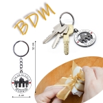 Llavero con la bandera España, metálico para hombre o mujer.