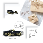 Pulsera de tela, pulseras trenzadas, etnicas, de colores, ajustable para niños y niñas, mujer y hombre.