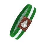 Pulsera de Andalucía y Betis con Virgen del Rocío ajustable para hombre y mujer