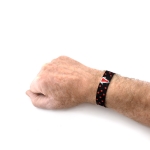Pulsera de tela, el Rocío con la bandera España.