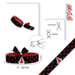 Pulsera de tela, el Rocío con la bandera España.