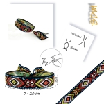 Pulsera de tela, pulseras trenzadas, etnicas, de colores, ajustable para niños y niñas, mujer y hombre.