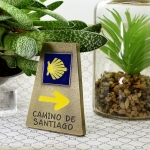 Imán camino de santigo. Mojon iman para nevera del camino de Santiago para hogar