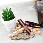 Pulsera elástica de hombre de la república con estrella, llavero.