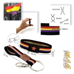 Pulsera elástica de hombre de la república con estrella, llavero.