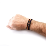 Pulsera elástica de hombre de la república con estrella, llavero.