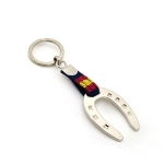 Llavero herradura de la suerte, llavero con la bandera de España. Amuleto de la suerte