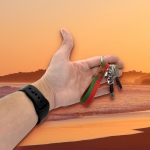 Pulsera bandera Portugal, Gallo de Barcelo, colores seleccion portuguesa de futbol ,muñeca 18-20 cm.