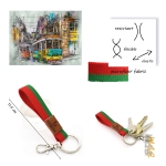 Pulsera bandera Portugal, Gallo de Barcelo, colores seleccion portuguesa de futbol ,muñeca 18-20 cm.