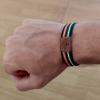Pulsera de España y Andalucía o fútbol betis, elástica. Llavero y conjunto.