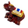 Iman 3D tailandia, iman para nevera templo tailandes, elefante y palmeras importado, resina, recuerdo thai