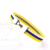 Pulsera de tela con la bandera canaria para hombre y mujer, ajustable.