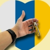 Pulsera de tela con la bandera canaria para hombre y mujer, ajustable.