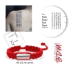 Pulsera sak yant ha taew, yantra budista proteccion, tatuaje angelina, bendiciones buda, tibetano, thailandes lineas tatuaje