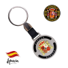 Llavero con la bandera España, metálico para hombre o mujer.