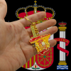 Llavero con la bandera España, metálico para hombre o mujer.