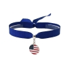 Pulsera de USA, cinta Estados Unidos, bandera EE.UU, Brazaletes dia independencia, pulsera ajustable para hombre y mujer.