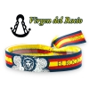 Pulsera de tela, el Rocío con la bandera España.