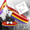 Pulsera elástica republica. Bandera Republicana España de tela elástica con cierre para hombre y mujer.