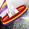 Pulsera elástica republica. Bandera Republicana España de tela elástica con cierre para hombre y mujer.